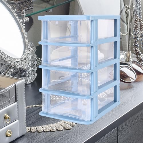 Boîte de rangement multifonction transparente tiroir bureau - 4