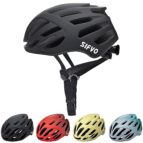 SIFVO Casco Ciclismo Carretera, Cascos Bicicleta Carretera Casco Bicicleta Adulto Hombre Mujer Casco Bici Urbano Ciudad Casco de Bicicleta, 55-61cm