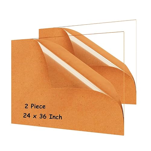 Miniatura 1 de Hojas acrílicas  Juego de láminas de acrílico transparente para exhibiciones  Hojas de plexiglás para letreros  Hoja de plexiglás fundida para