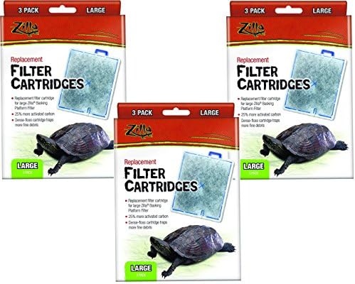 9-Count Zilla Basking Platform Replacement Filter Cartridges. (3 Packages with 3 Filters each) image 2