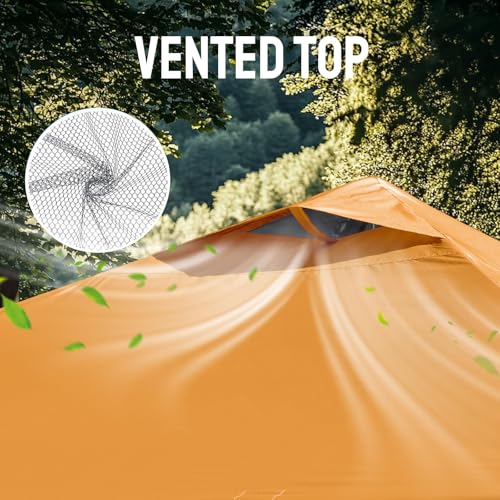 Image of CROWN SHADES 10x10 Pop Up Canopy Tent, Outdoor Canopy, Orange