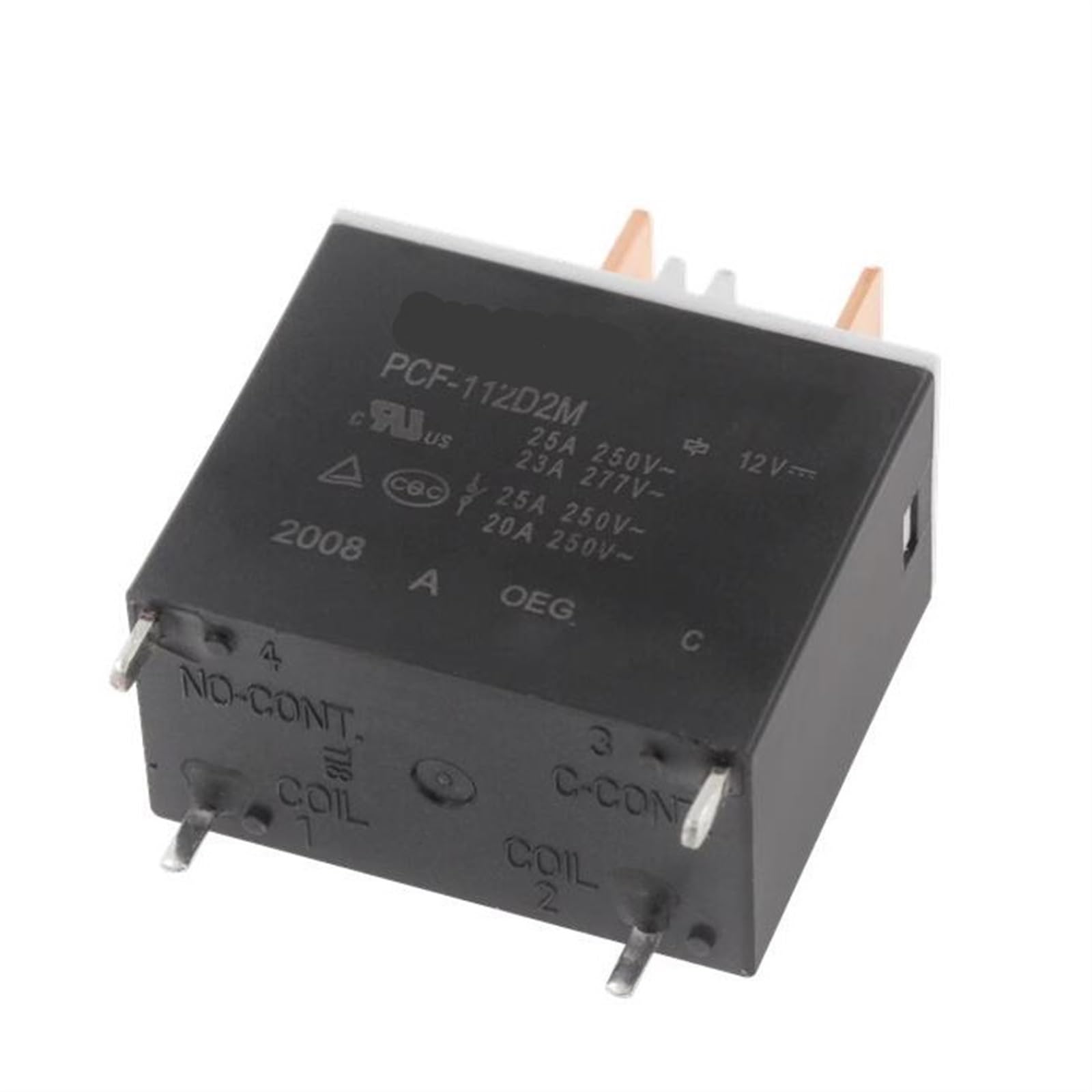 Relé PCF-112D2M DC12V microrelé de 4 pines 12VDC para sustitución de componentes 2