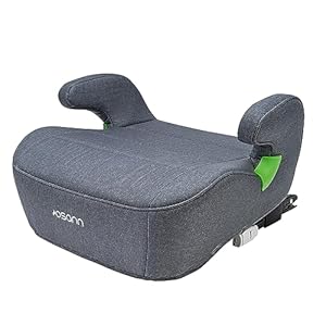 Osann Junior Isofix i-Size Sitzerhöhung mit Isofix Auto Kinder (126-150 cm) Sitzschale – Elephant Grey