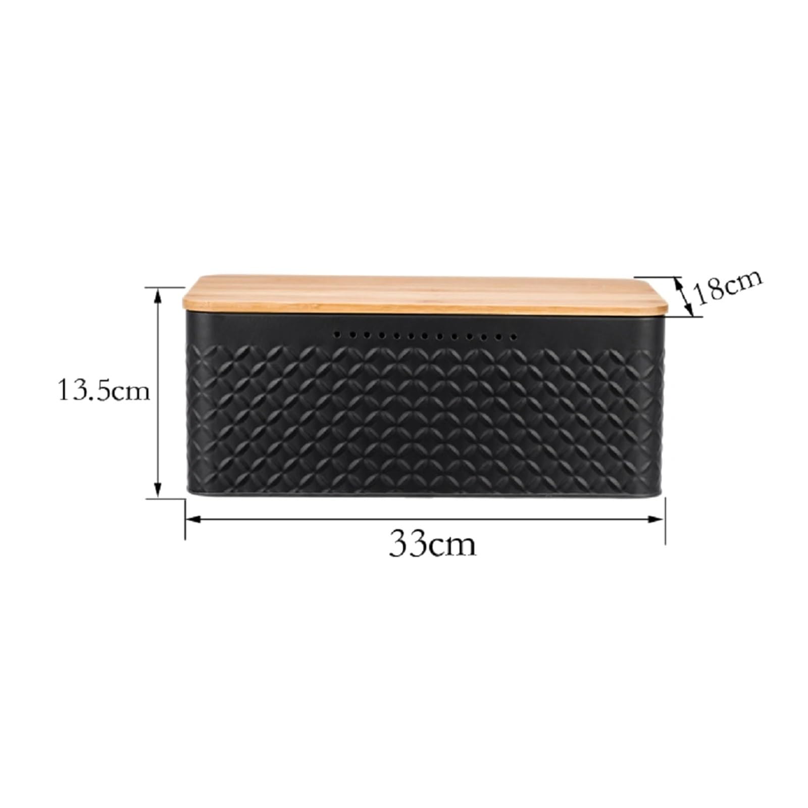 Panera Caja de pan de Metal, contenedor de almacenamiento de pan con tapa, contenedor de almacenamiento de alimentos for cocina, encimera, hogar(WHITE)