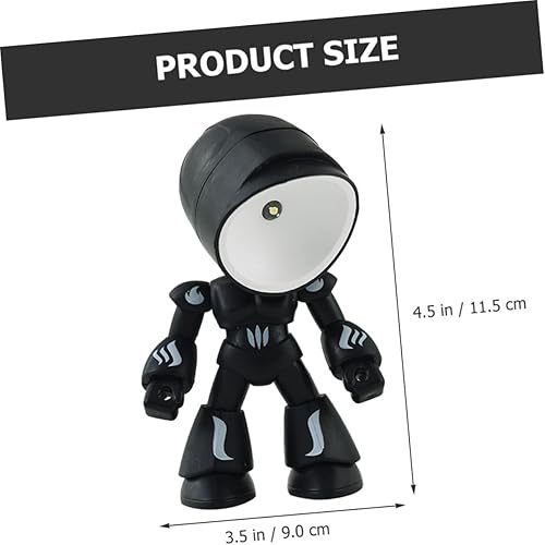 Miniatura 7 de Uonlytech 2 lámparas de mesa de robot, bombillas de noche LED, luces de noche LED, luz de noche de mesa, lámpara de noche LED, lámpara de noche para