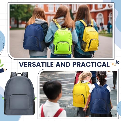 Image of Sherr 10 Pack 17 inch Classic Backpacks in Bulk Foldable Lightweight Back Packs Basic Classic bags for Travel (Popular Colors)
