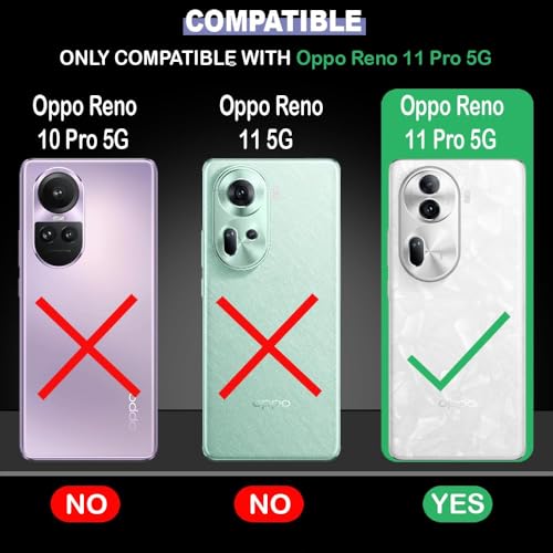 Image of NISHTECH for Oppo Reno 11 Pro 5G (2024) Premium Transparent Hybrid Soft Slim Dust Proof Back Case Cover with Camera Protection