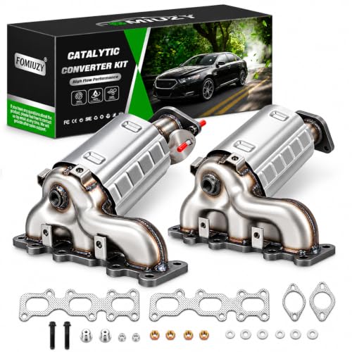 Image of Catalytic Converter Kit Direct-Fit Ford Explorer Flex Taurus Lincoln MKS MKZ MKT Police Interceptor 2013 2014 2015 2016 2017 2018 2019 3.5L 3.7L