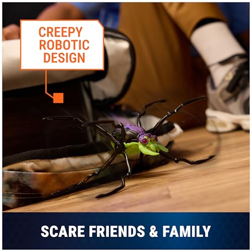 Image of HEX Bots Skitter Bot Spider, Robotic Kids Toys with Insect-Like Movement for Indoor /Outdoor Play, Robot Toys for Boys & Girls Ages 4 & Up, Green