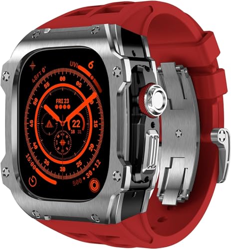 Kit modification Apple Watch Ultra 2 49mm acier et caoutchouc sport - 7