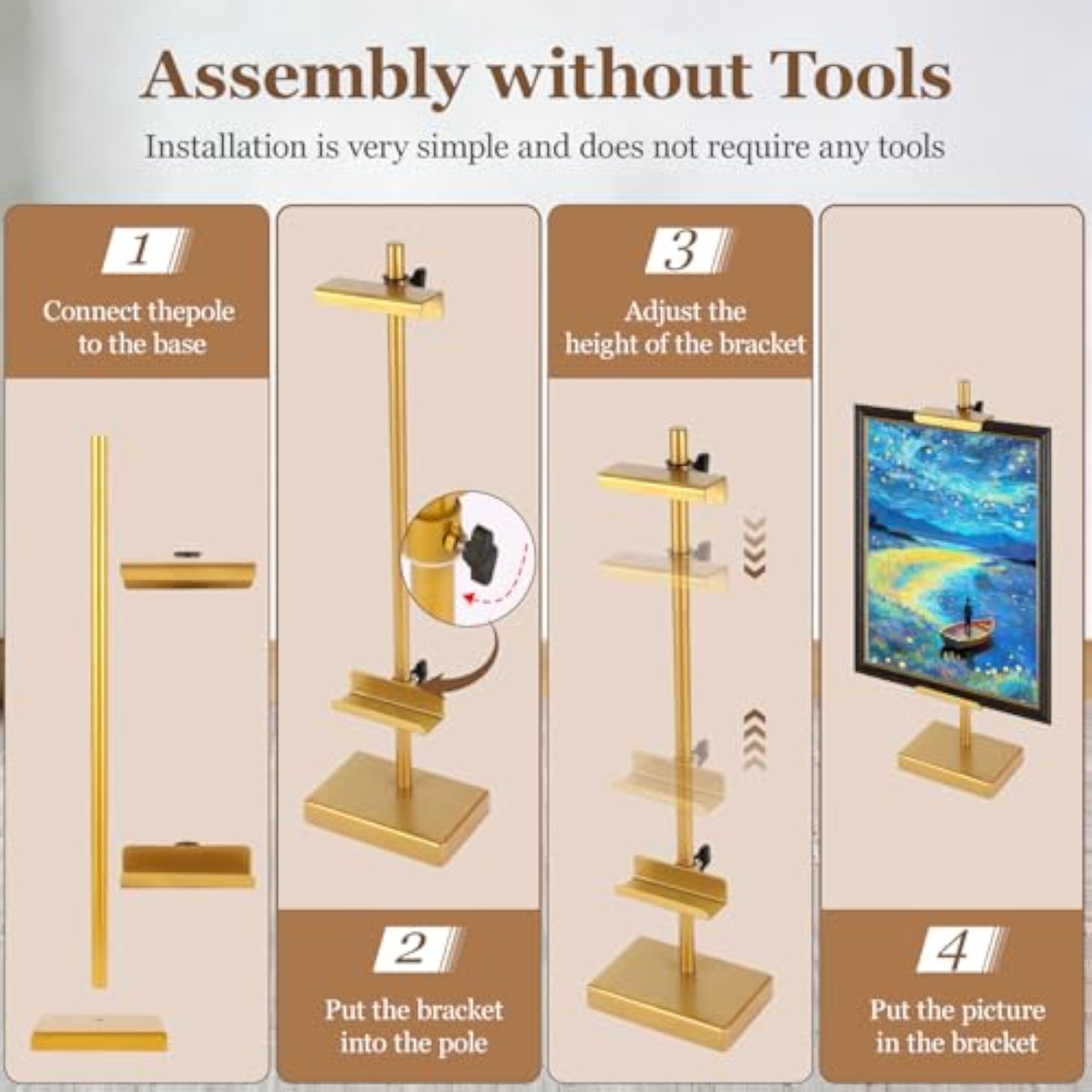 18'' Adjustable Tabletop Easel Stand