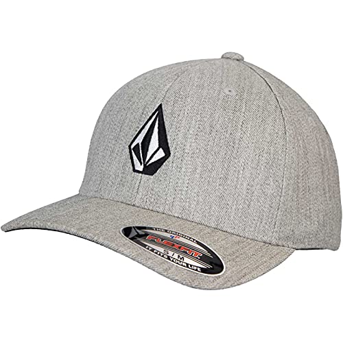 Volcom Full Stone Flexfit Cap (Heather Grey, L/XL)