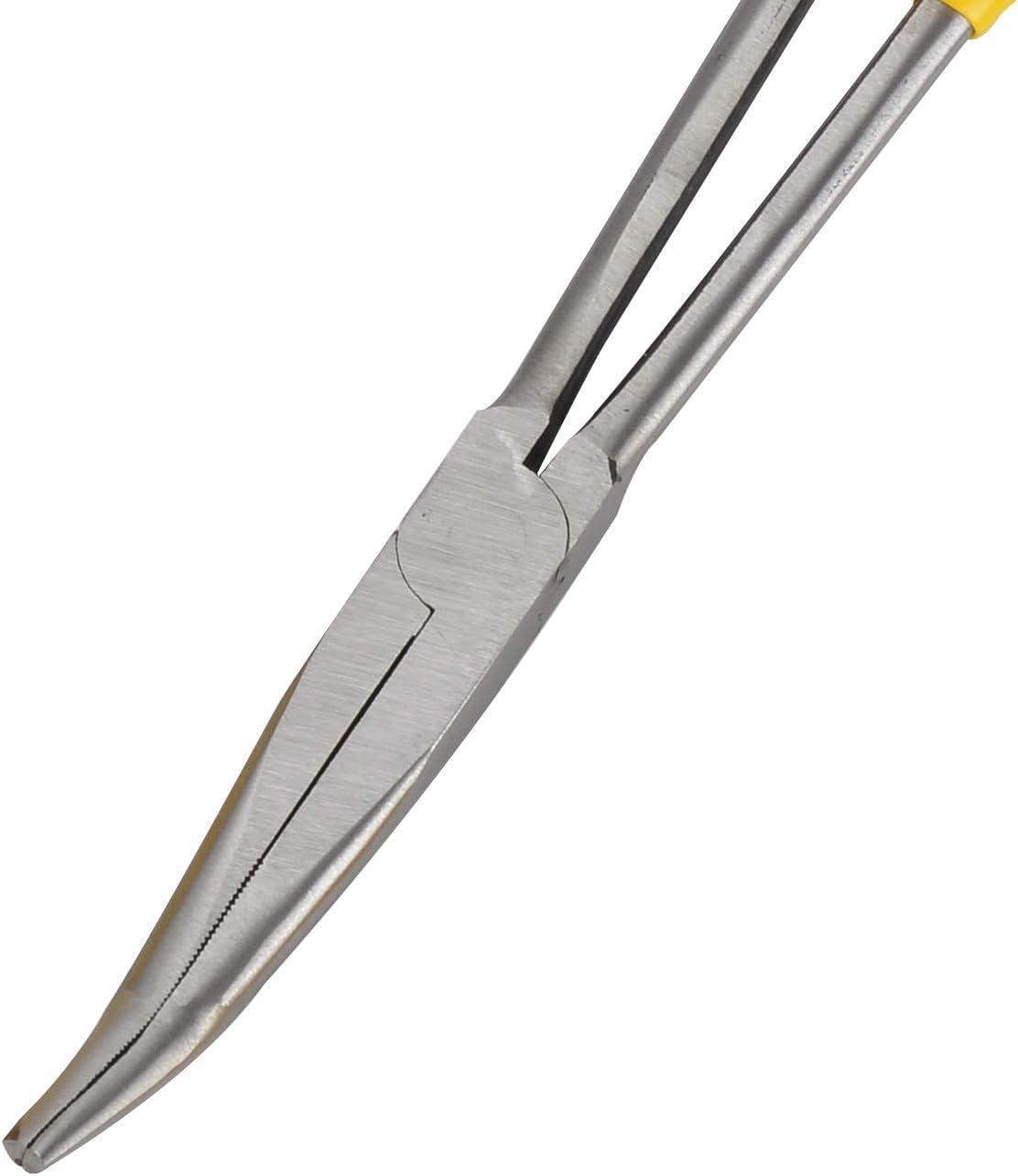 High Leverage Pliers Set ，Long Nose Pliers ，Household Repair，Pliers Tools Set, Needle Nose Pliers，Long Nose Pliers,Tool Pliers,4PCS Long Nose Pliers Side Cutter 11 Inch 45&90 Degrees Bent Jewellery Cr