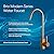Brio Modern Series Drinking Kitchen Water Filter Faucet (10.4”) for Undersink Filter Systems (Reverse Osmosis RO & Instant Hot Water) | Lead-Free NSF & ANSI Certified - Spot Free, Brushed Bronze