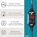 auomii Mini Submersible Aquarium Heater, 10/20/25/50/100/150 Watts Adjustable Fish Tank Heater, Built-in Thermometer, External Temperature Controller, Smart Memory, Used for 1-60 Gallons (10W Plug)