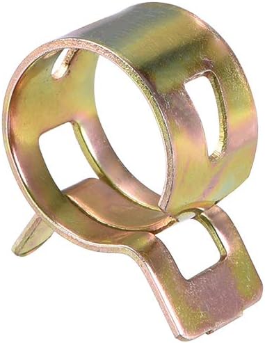 uxcell 14mm 9/16inch Spring Band Type Action Fuel/Silicone Vacuum Hose Pipe Clamp Low Pressure Air Clip Clamp 50pcs