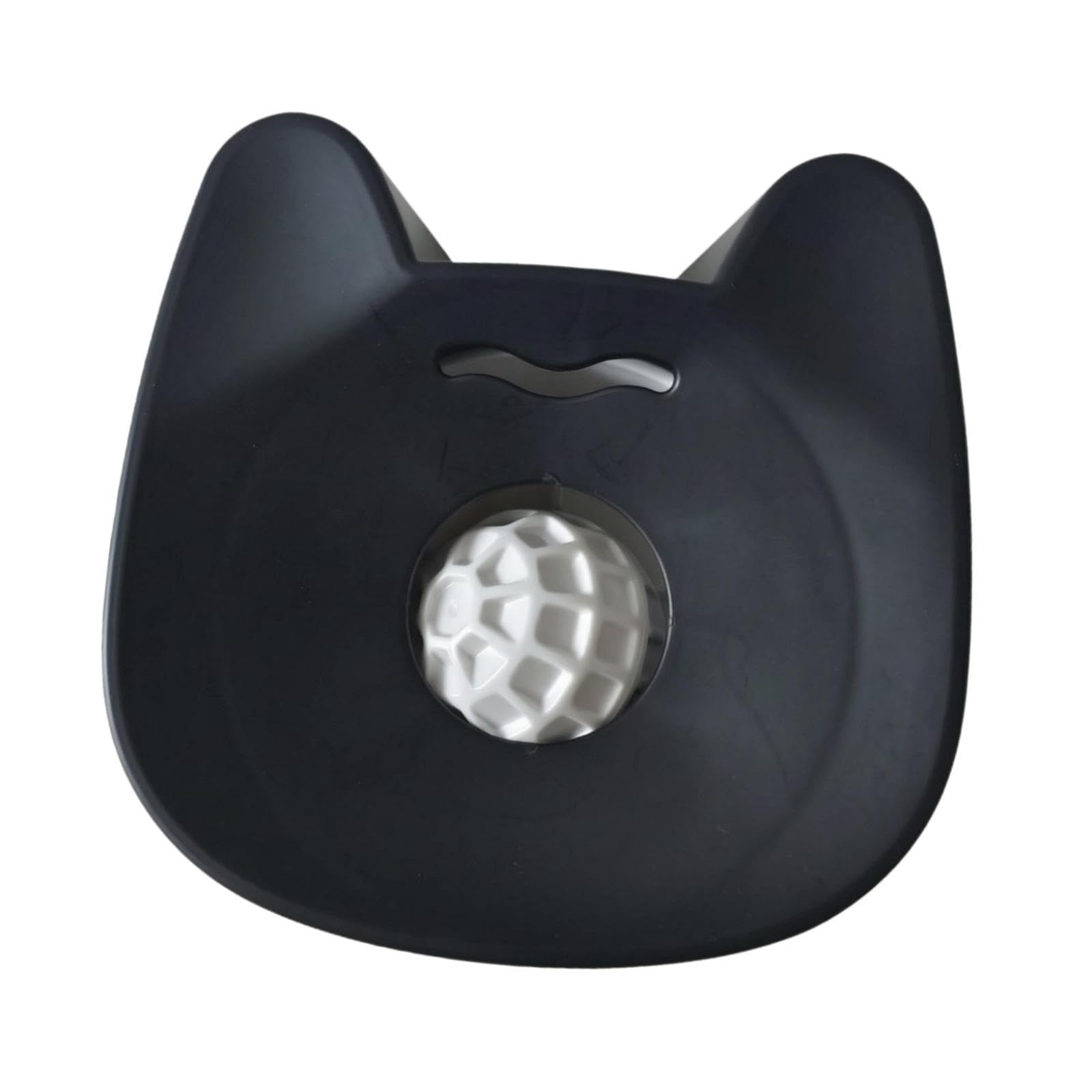 Gamelle à lécher pour chien noire interactive en silicone stable
