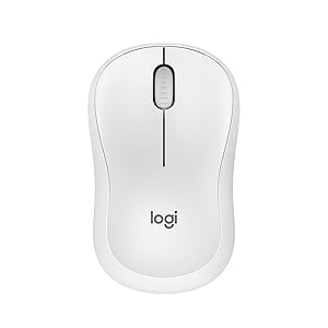 Logitech M240 Silent Bluetooth Mouse, Wireless, Compact, Portable, Smooth Tracking, 18-Month Battery, for Windows, macOS, ChromeOS, Compatible with PC, Mac, Laptop, Tablets - Off White