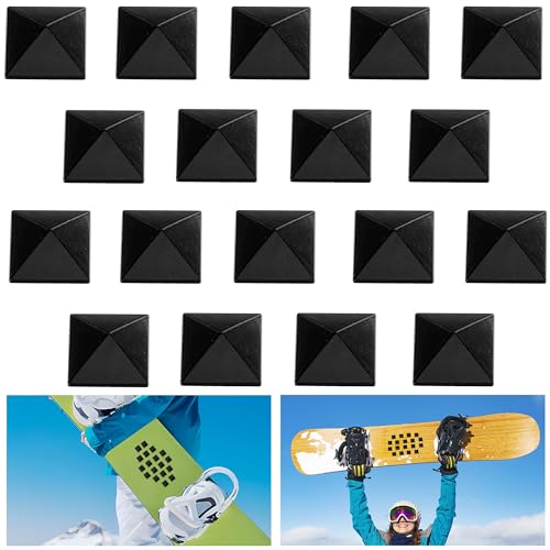 Shupakul 18 Pcs Snowboard Stomp Pads- Pyramid Studs Snowboard Grip