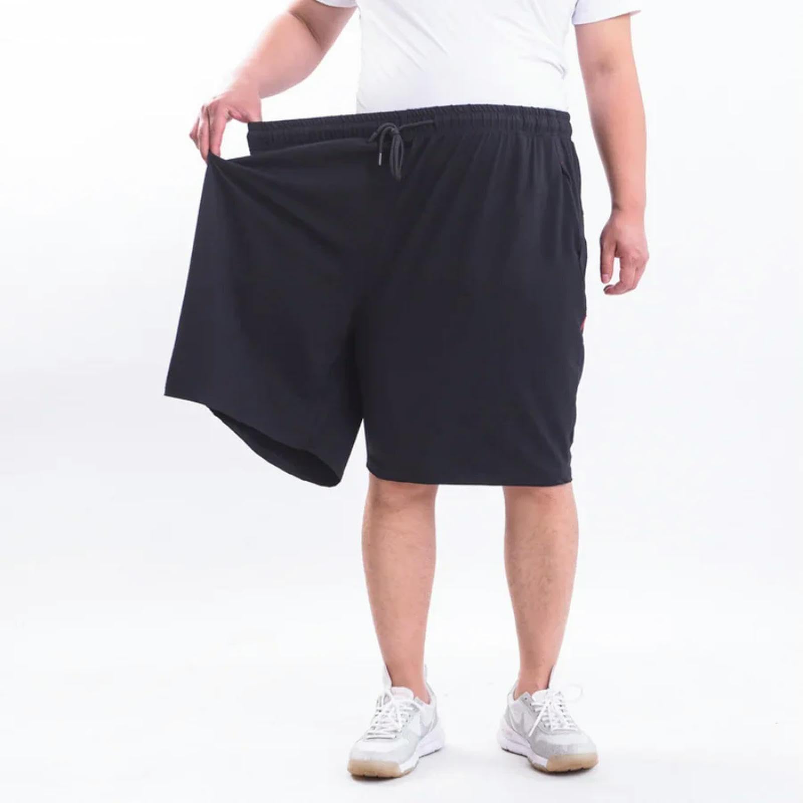 Kurze Hosen Herren Sommer Casual Shorts Für Dicke Männer Atmungsaktive Weiche Sportshorts Männlich Übergroße Strandshorts Streetwear Short Hosen 9XL