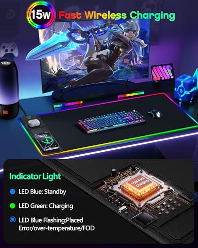 abc.mat 4-in-1 RGB Gaming Mouse Pad