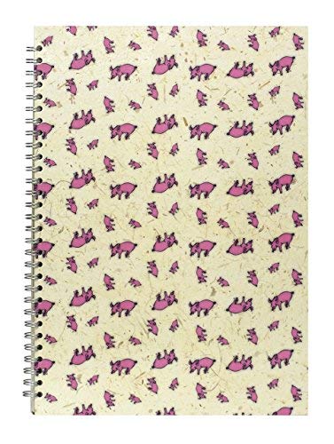 Pink Pig - Blocco da disegno, motivo: Posh Random