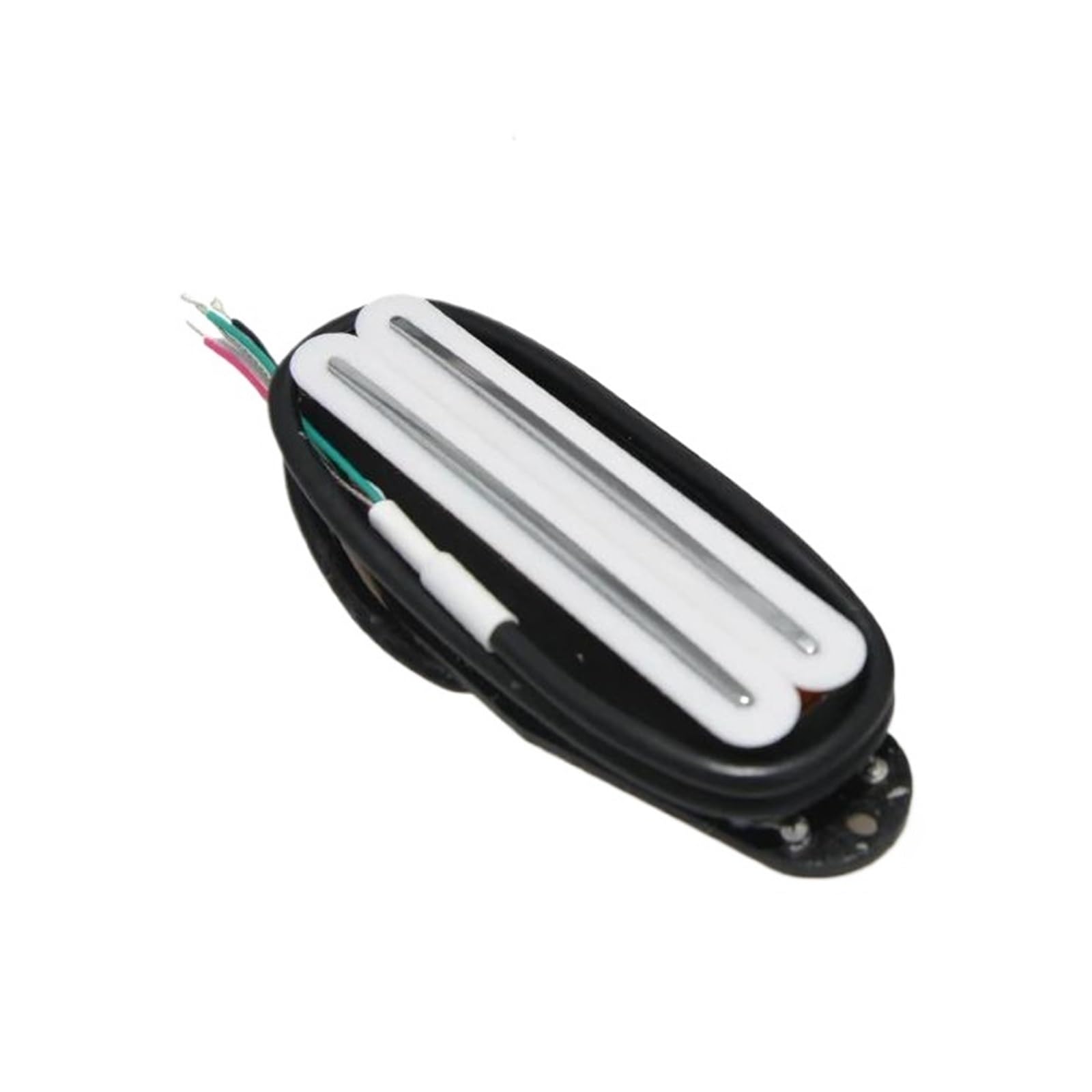 Profesjonalna Wydajność Przetworniki Do Gitary Ele Alnico 5 Hot Dual Rails Humbucker Pickup Pojedynczy Kolor Cewki Dla Części Do Gitary Elektrycznej ST SQ(White 13.2K)
