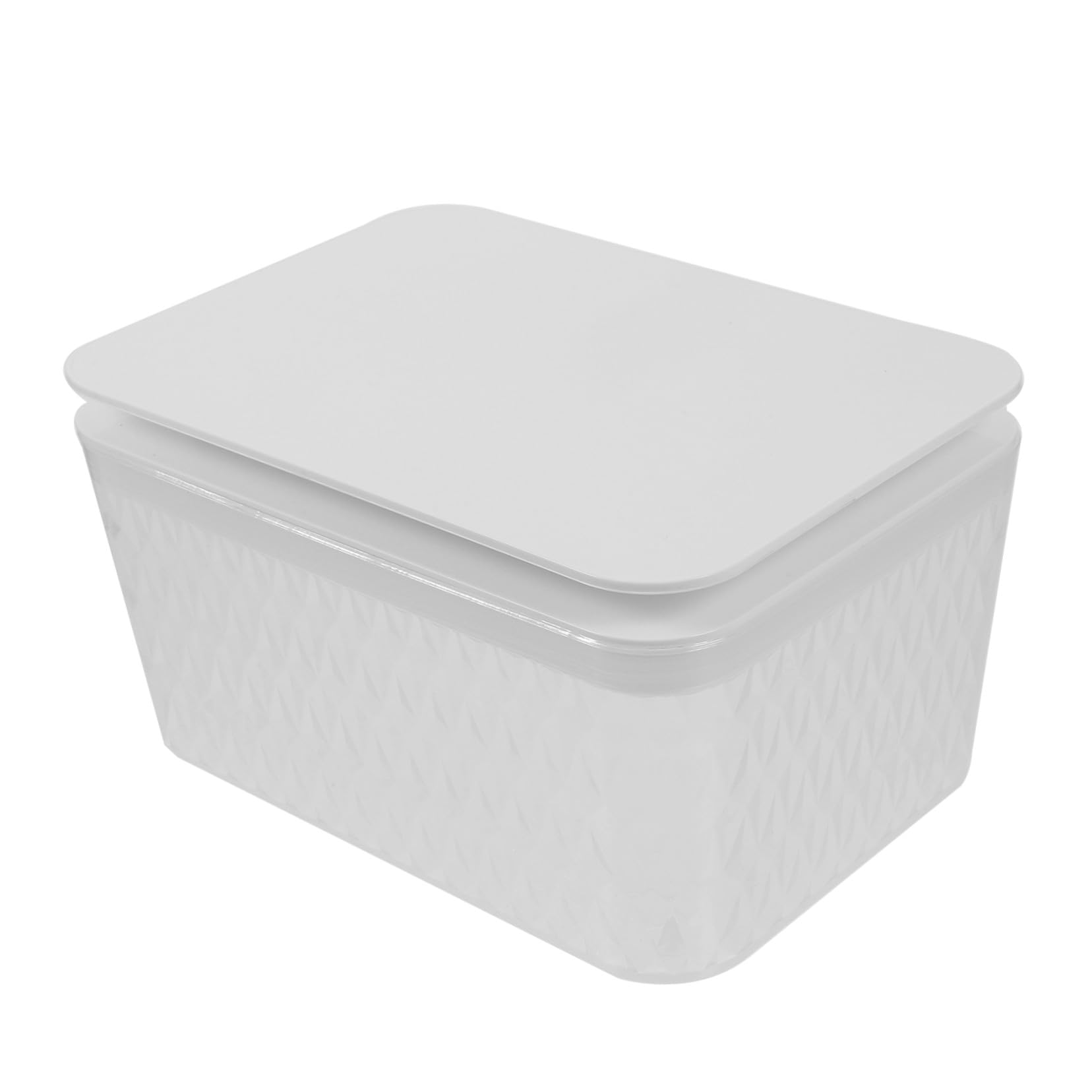 Caja para Toallitas Húmedas Rellenable Tapa, Compacta Plástico, Blanco