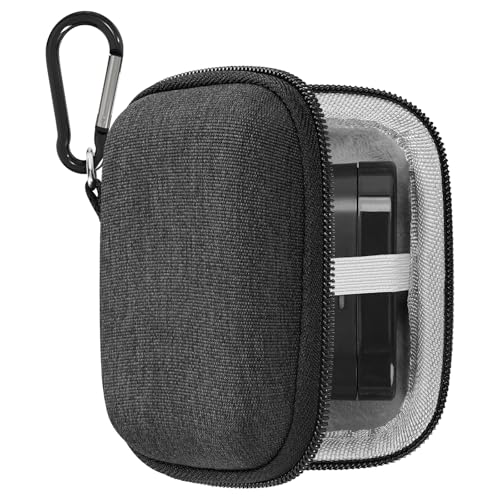Geekria Shield Earbuds Case Compatible with Bowers & Wilkins Pi8, PI7, PI5 Replacement Hard Shell Travel Carrying Bag with Carabiner Clip (Dark Grey)