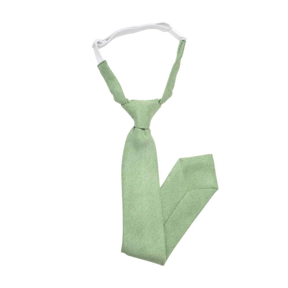 DB Dickie Bow Cravate élastique en coton mélangé de luxe pour enfant, vert sauge, vert sauge, taille unique