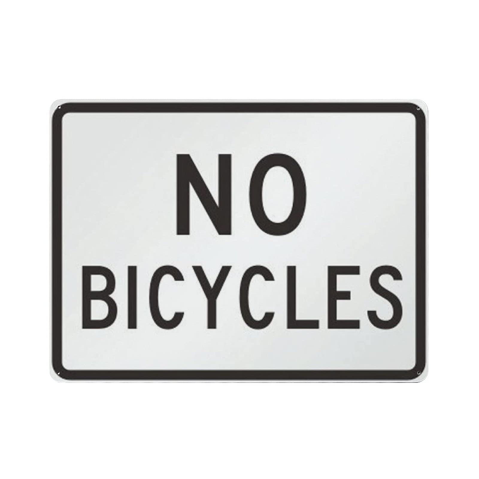 Metal Tin Sign No Bicycles Vintage Tin Poster Metal Sign Wall Decoration Country Kitchen Home Garage Decor 12"x16"