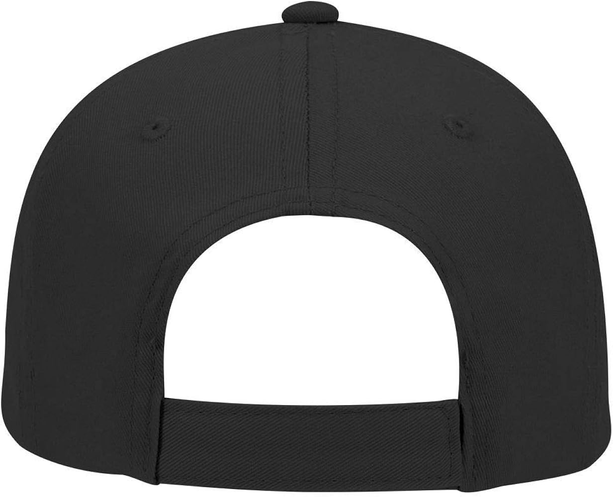 OTTO 6 Panel Low Profile Cotton Twill Cap - Black at Amazon Men's