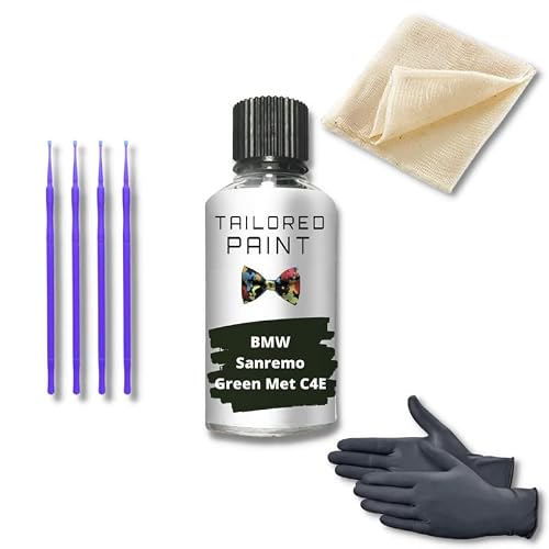 For BMW 2000-Present Sanremo Green Met C4 E Touch Up Paint Kit Scratch Repair (Touch Up)