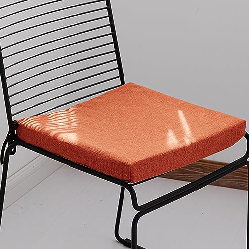 Coussin de chaise amovible contre assise dure en latex et lin
