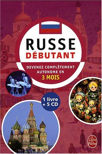 Coffret russe débutant livre + 5 CD Coffret russe débutant livre + 5 CD