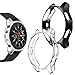 Goton Compatible Samsung Galaxy Watch 46mm Case 2018 (for SM-R805 and SM-R800 and Gear S3 Frontier SM-R760), (2 Packs) Soft TPU Smart Shockproof Case Cover Bumper Protector (Clear and Black, 46mm)