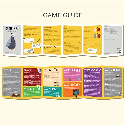 Image of Kabutar | Fast-Paced Card Game, Fun Strategy Party Game for Adults, Teens, Family & Friend Gatherings | Engaging 15 Minute Rounds, Easy Rules, Portable for Travel, 3-6 Players, Ages 14+