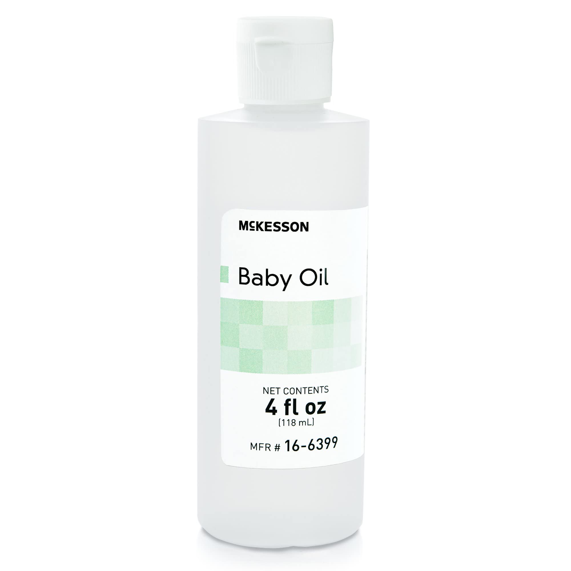 McKesson Baby Oil for Dry Sensitive Skin, Scented Mineral Oil to Prevent Moisture Loss, 4 oz, 96 Count