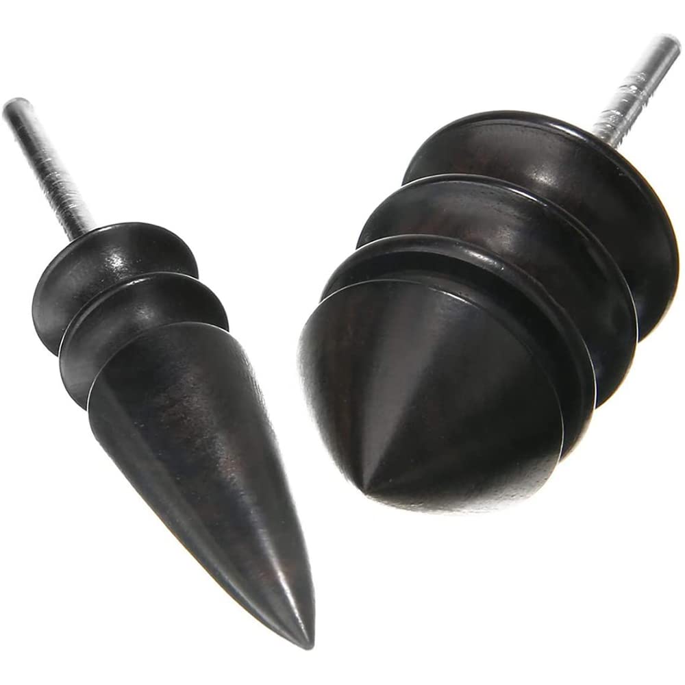 CENPEK 2 Pack Pointed Tip Leather Burnisher, Leather Edge Rotary Slicker Tool, Burnisher Wheel Leathercraft Supplies