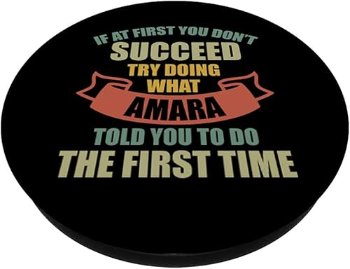 Miniatura 2 de AMARA Personalized Name Shirt AMARA First Name PopSockets Swappable PopGrip