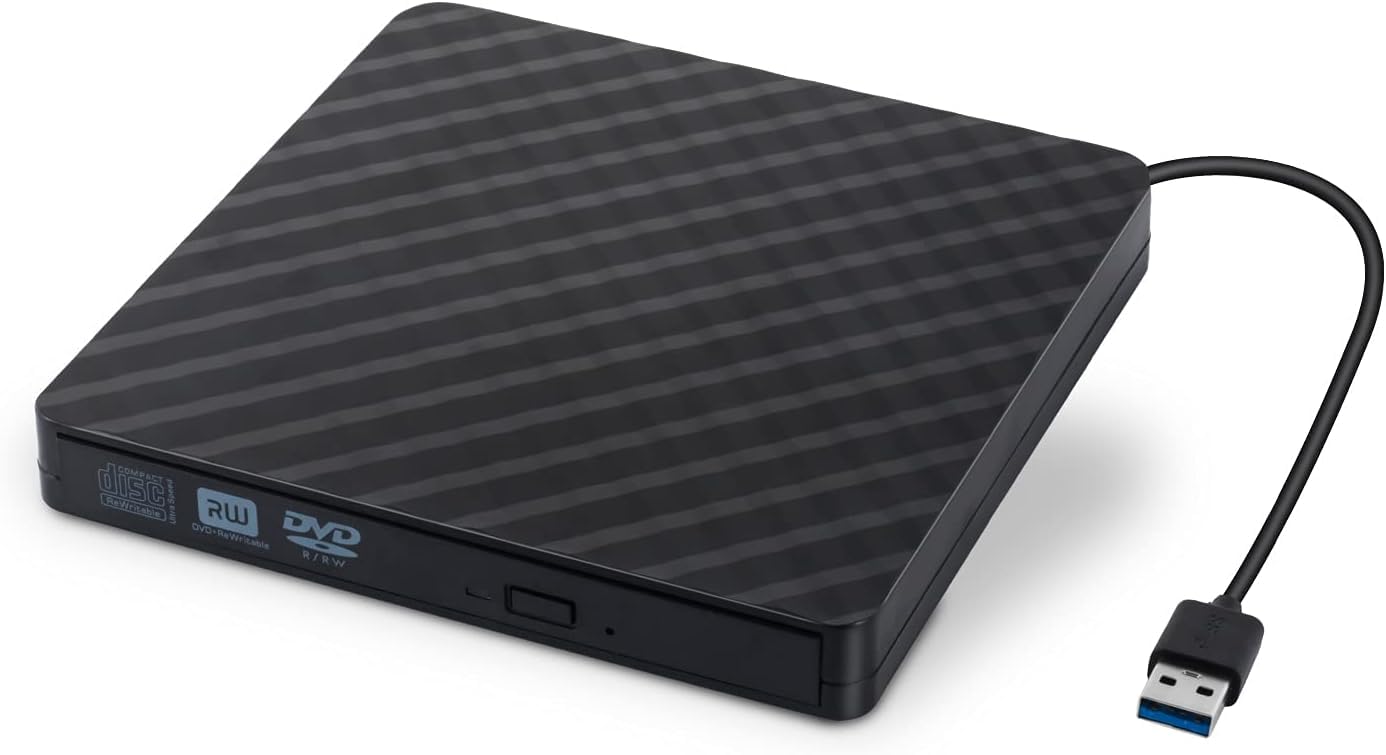 ULTRABYTES 8X Ultra Thin CD DVD Reader USB 3.0, Ultra Slim Portable DVD Drive, CD ROM Player and +/-RW Burner for Windows and Mac OS, MacBook Pro/Laptop/PC (B0CQFPV5BJ) Amazon Price History, Amazon Price Tracker