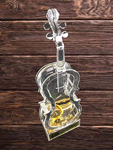 Utowels Mechanical Wind-Up Violin Music Box With Led Lights Transparent Acrlic Melody Castle In The Sky Carrying You #TOP1