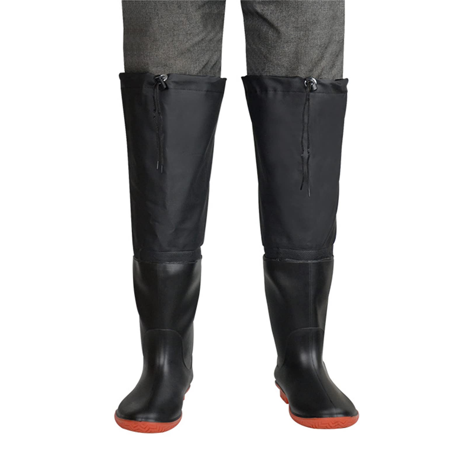 Pile Addensato Impermeabile Stivali da Pioggia All'aperto Alti 60 Cm Pantaloni Trekking Invernali da Trekking Stivali Pesca Antiscivolo Multiuso Trampolieri per Viaggi in Campeggio