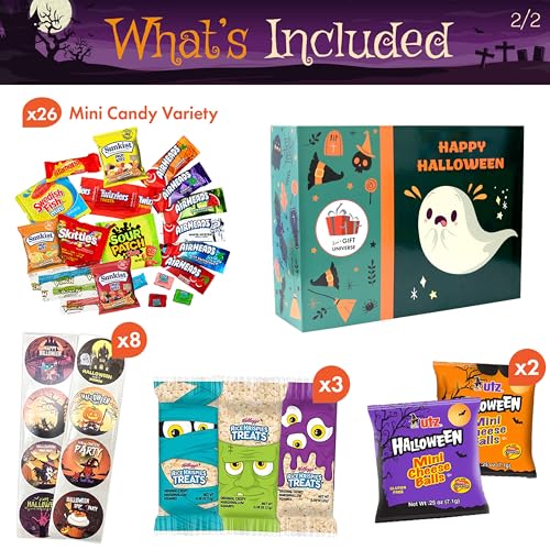 Halloween-Snacks-GREEN-BOX-50-Count-Cookies-Candy-Care-Package-For-Students-Loved-Ones-Friends-Girlfriend-Boyfriend-Gift-Basket-for-Everyone