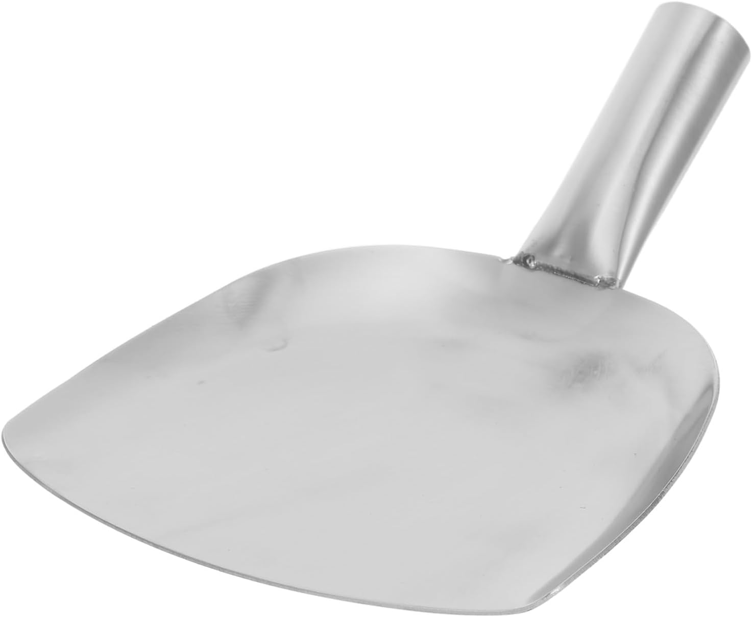 Small Stainless Steel Garden Spade Shovel with Curved Blade for Flower Planting and Weeding, Compact Hand Tool for Outdoor Gardening and Landscaping