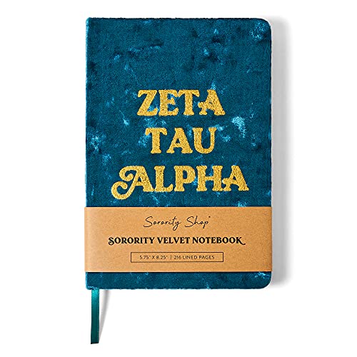 Carnet ZTA en velours idéal pour vos notes de cours et réunions de sororité - 6