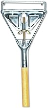Boardwalk Quick Change Metal Head Mop Handle for No. 20 and Up Heads, 54" Wood Handle
