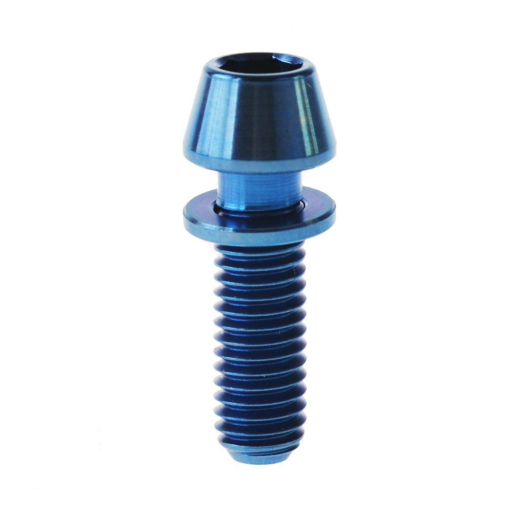 Bulloni In Titanio Per Bicicletta | M5 X 16mm | Testa Conica | Con Rondella | Grado 5 | Conf. Da 6 - Foto 8