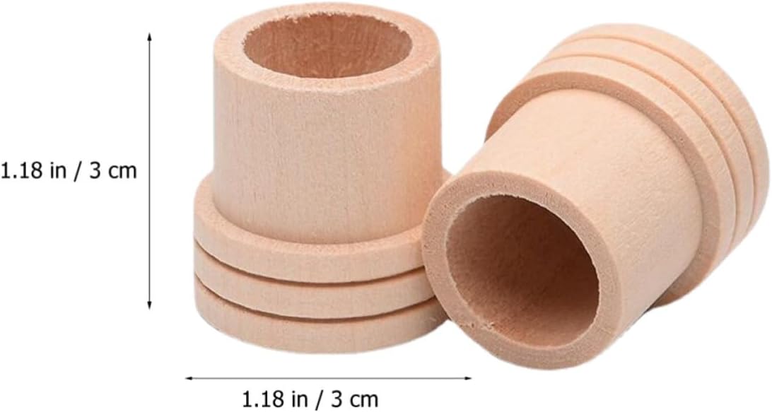 20pcs Wooden Moxa Stick Fire Extinguisher with High Temperature Resistance and Anti-Combustion Deformation, Suitable for 1.8cm Moxa Sticks, Home Moxibustion Accessory