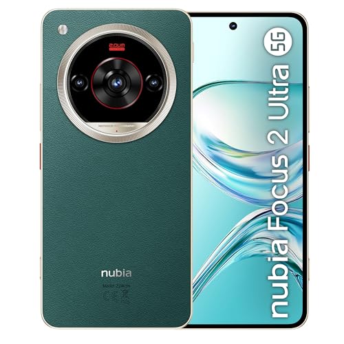 nubia Focus 2 Ultra 5G Smartphone Android 15, 8+12GB RAM Dinamica + 512GB ROM, Display 6.8” FHD + 120Hz, Smartphone Dual Sim, Tripla Fotocamera AI, NFC, Batteria 5000mAh